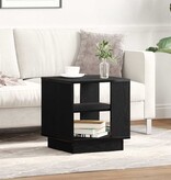 VidaXL Salontafel Zwart Eiken 40 x 40 x 43 cm Bewerkt hout