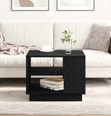 VidaXL Salontafel Zwart Eiken 55 x 55 x 42 cm Bewerkt hout