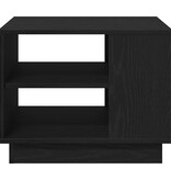 VidaXL Salontafel Zwart Eiken 55 x 55 x 42 cm Bewerkt hout