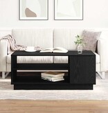 VidaXL Salontafel Zwart Eiken 102 x 55 x 43 cm Bewerkt hout