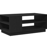 VidaXL Salontafel Zwart Eiken 102 x 55 x 43 cm Bewerkt hout