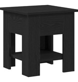 VidaXL Salontafel Zwart Eiken 40 x 40 x 42 cm Bewerkt hout