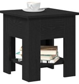 VidaXL Salontafel Zwart Eiken 40 x 40 x 42 cm Bewerkt hout