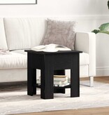 VidaXL Salontafel Zwart Eiken 40 x 40 x 42 cm Bewerkt hout