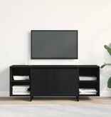 VidaXL TV-kast Zwart Eiken 120 x 30 x 40,5 cm Bewerkt hout