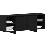 VidaXL TV-kast Zwart Eiken 120 x 30 x 40,5 cm Bewerkt hout