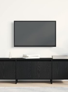 VidaXL TV-kast Zwart Eiken 120 x 30 x 40,5 cm Bewerkt hout