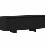 VidaXL TV-kast Zwart Eiken 120 x 30 x 40,5 cm Bewerkt hout