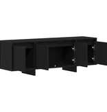 VidaXL TV-kast Zwart Eiken 120 x 30 x 40,5 cm Bewerkt hout