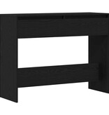 VidaXL Wandtafel met lade Zwart Eiken 100 x 35 x 76,5 cm Bewerkt hout
