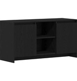 VidaXL TV-kast Zwart Eiken 102 x 37,5 x 52,5 cm Bewerkt hout