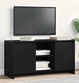 VidaXL TV-kast Zwart Eiken 102 x 37,5 x 52,5 cm Bewerkt hout