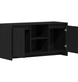 VidaXL TV-kast Zwart Eiken 102 x 37,5 x 52,5 cm Bewerkt hout
