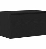 VidaXL Bank met lade met opslag Zwart 80 x 40 x 45 cm Bewerkt hout