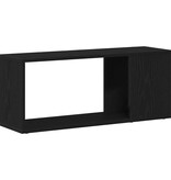 VidaXL Tv-meubelset Zwart Eiken 80 x 24 x 32 cm Bewerkt hout