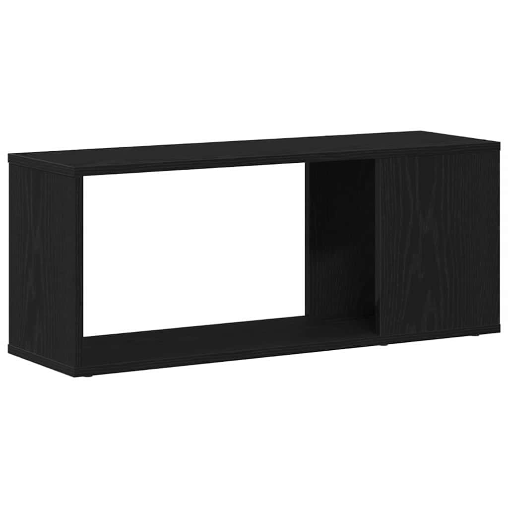 VidaXL Tv-meubelset Zwart Eiken 80 x 24 x 32 cm Bewerkt hout