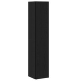 VidaXL Hoekplanken Zwart Eiken 33 x 33 x 164,5 cm Bewerkt hout