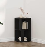VidaXL Hoekplanken Zwart Eiken 33 x 33 x 67 cm Bewerkt hout