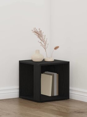 VidaXL Hoekplanken Zwart Eiken 33 x 33 x 34,5 cm Bewerkt hout