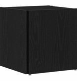 VidaXL Hoekplanken Zwart Eiken 33 x 33 x 34,5 cm Bewerkt hout