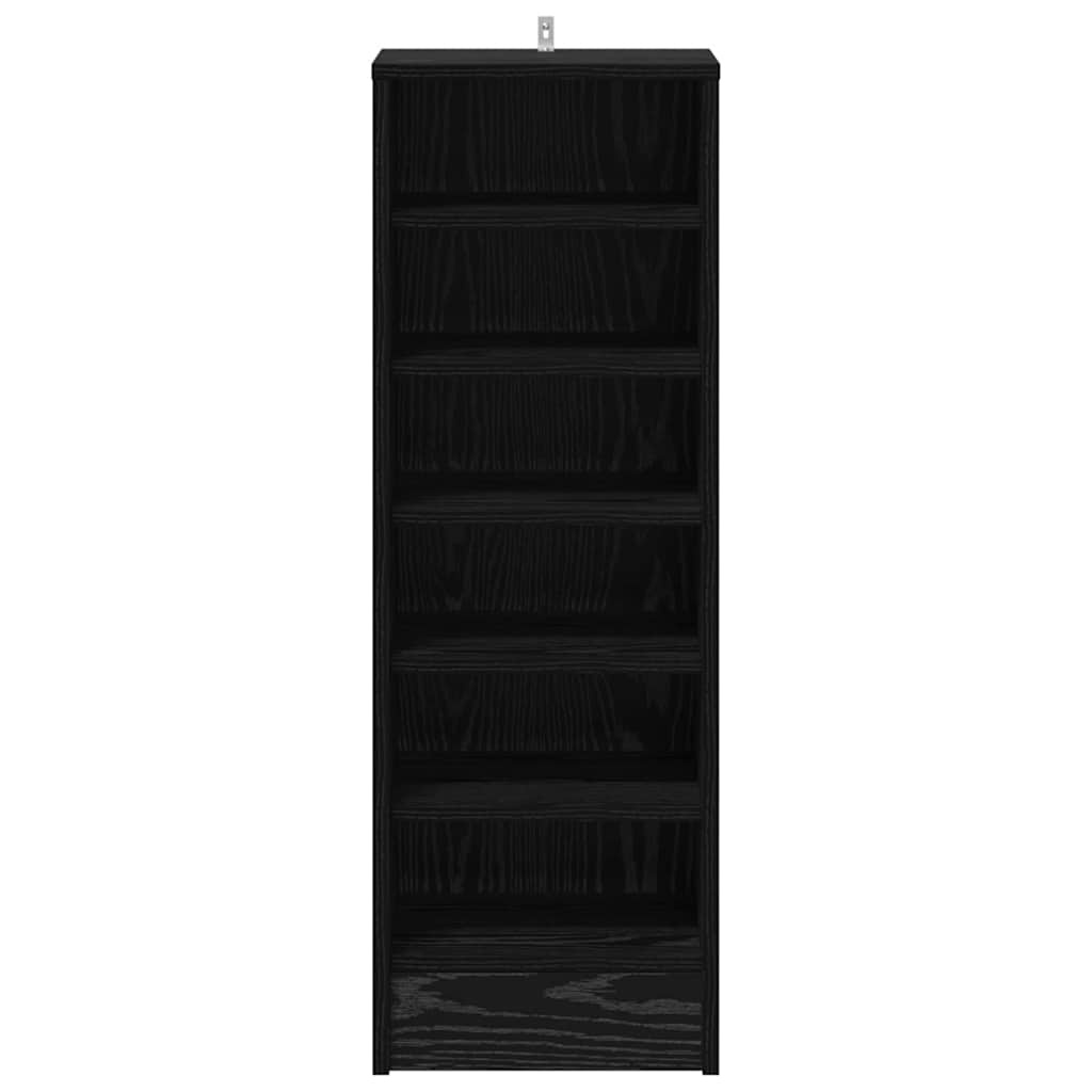 VidaXL Schoenenkast met plank Zwart Eiken 32 x 35 x 90 cm Bewerkt hout