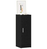 VidaXL Schoenenkast met plank Zwart Eiken 32 x 35 x 92 cm Bewerkt hout