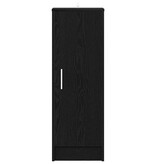 VidaXL Schoenenkast met plank Zwart Eiken 32 x 35 x 92 cm Bewerkt hout