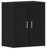 VidaXL Schoenenkast met plank Zwart Eiken 60 x 35 x 70 cm Bewerkt hout