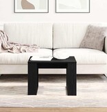 VidaXL Salontafel Zwart Eiken 50 x 50 x 35 cm Bewerkt hout