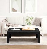 VidaXL Salontafel Zwart Eiken 100 x 100 x 35 cm Bewerkt hout