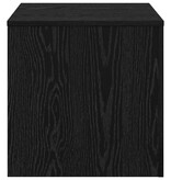 VidaXL Nesttafel 3 pcs Zwart Eiken Bewerkt hout