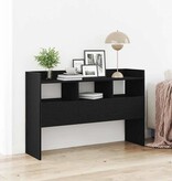 VidaXL Dressoir met lade Zwart Eiken 105 x 30 x 70 cm Bewerkt hout