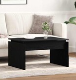 VidaXL Salontafel Zwart Eiken 68 x 50 x 38 cm Bewerkt hout