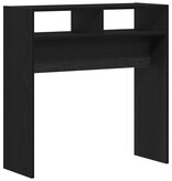 VidaXL Wandtafel Zwart Eiken 78 x 30 x 80 cm Bewerkt hout