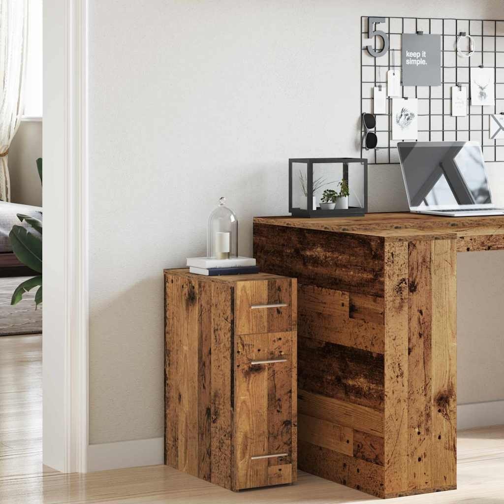 VidaXL Apothekerskast Oud hout 20 x 45.5 x 60 cm Bewerkt hout