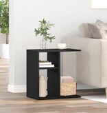 VidaXL Bijzettafel Zwart Eiken 50 x 30 x 50 cm Bewerkt hout