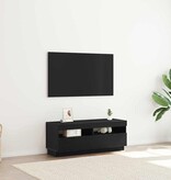 VidaXL TV-kast Zwart Eiken 100 x 35 x 40 cm Bewerkt hout