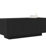 VidaXL TV-kast Zwart Eiken 100 x 35 x 40 cm Bewerkt hout