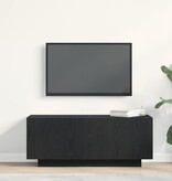 VidaXL TV-kast Zwart Eiken 100 x 35 x 40 cm Bewerkt hout