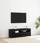 VidaXL TV-kast Zwart Eiken 120 x 35 x 40 cm Bewerkt hout