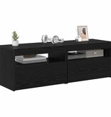VidaXL TV-kast 2 pcs Zwart Eiken 60 x 35 x 40 cm Bewerkt hout