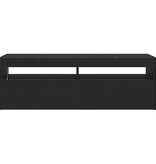 VidaXL TV-kast Zwart Eiken 120 x 35 x 40 cm Bewerkt hout