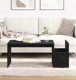 VidaXL Salontafel Zwart Eiken 90 x 45 x 35 cm Bewerkt hout