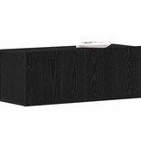 VidaXL TV-kasten Zwart eiken 80 x 30 x 30 cm Bewerkt hout