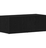 VidaXL TV-kast met lade Zwart Eiken 80x34x30 cm Bewerkt hout