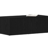 VidaXL TV-kast met lade Zwart Eiken 80x34x30 cm Bewerkt hout