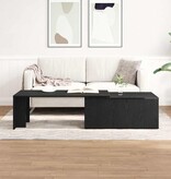 VidaXL Salontafel Zwart Eiken 150 x 50 x 35 cm Bewerkt hout