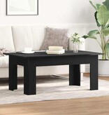 VidaXL Salontafel Zwart Eiken 100 x 60 x 42 cm Bewerkt hout