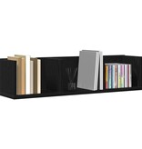 VidaXL Wandplank met plank Zwart Eiken 75 x 18 x 18 cm Bewerkt hout