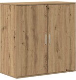 VidaXL Dressoir Artisan Eiken 79 x 38 x 80 cm Bewerkt hout